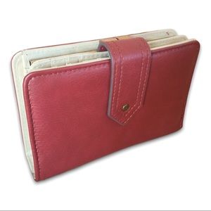 Safe Keeper Maroon Wallet Faux Leather